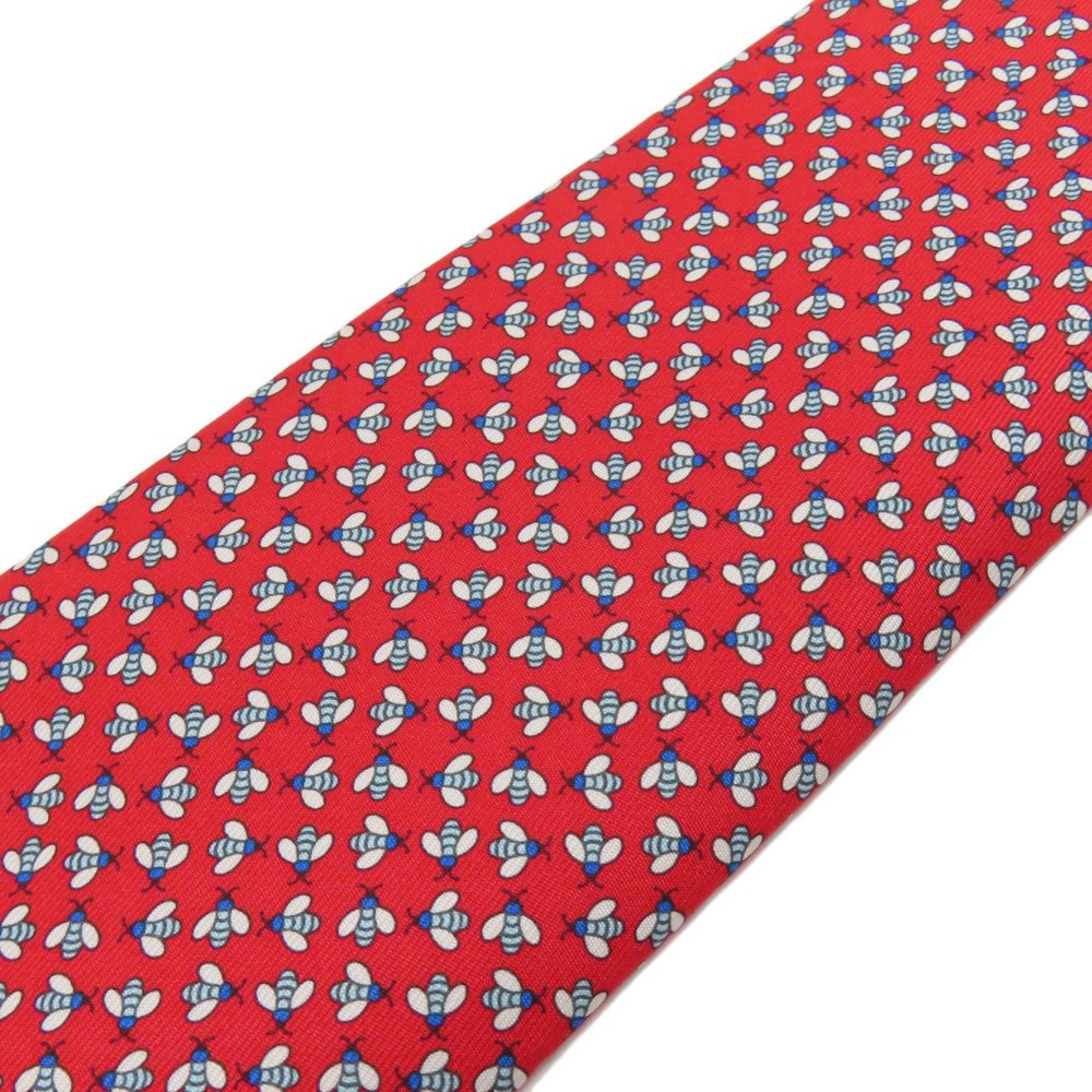 Hermes bee pattern tie silk men's HERMES - Picture 3 of 9